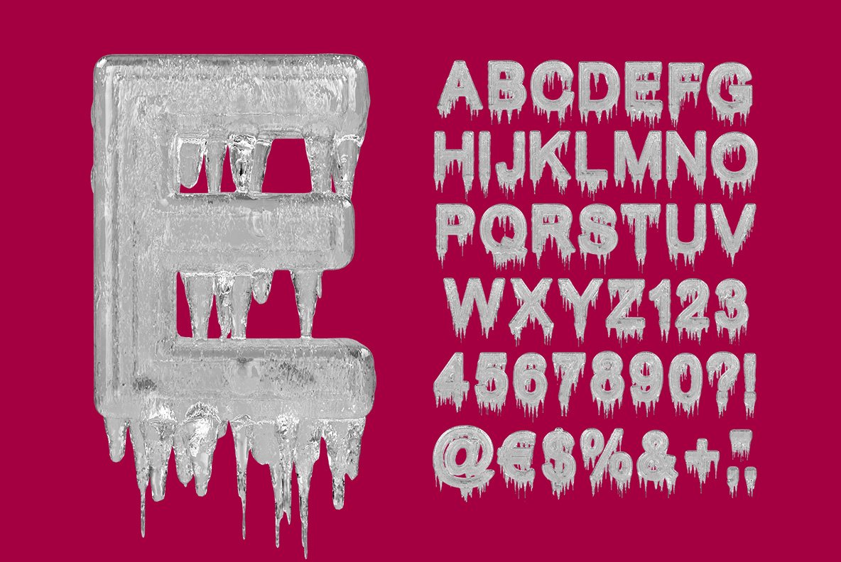 Icicle Font preview image.