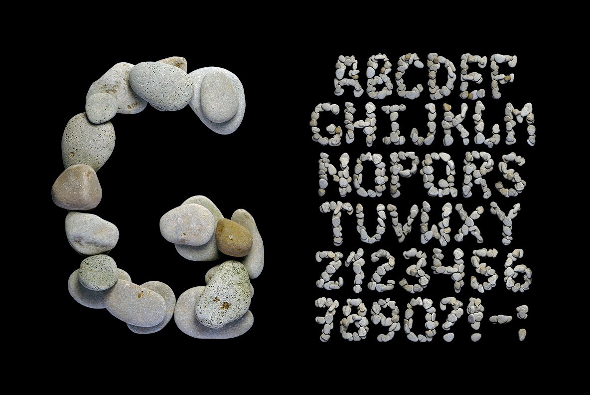 Spa Stones Font preview image.
