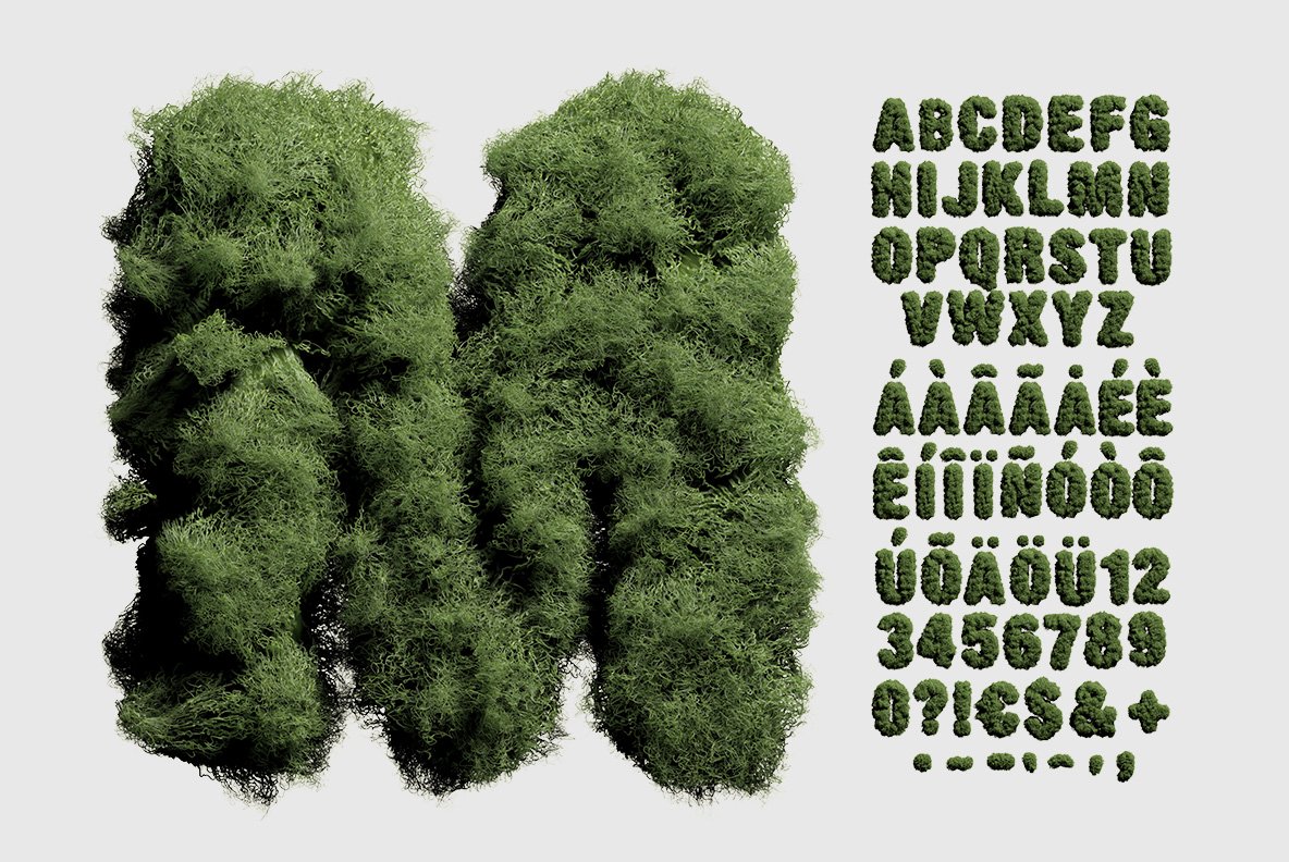 Moss Font preview image.
