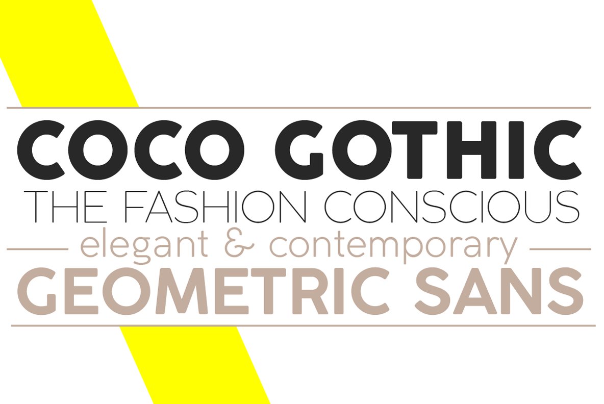 Coco Gothic - 36 fonts preview image.