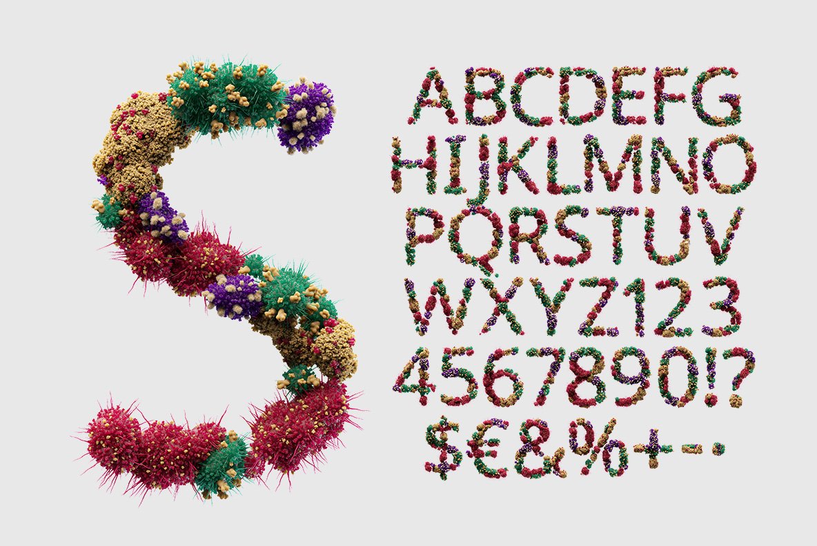 Bacteria Font preview image.