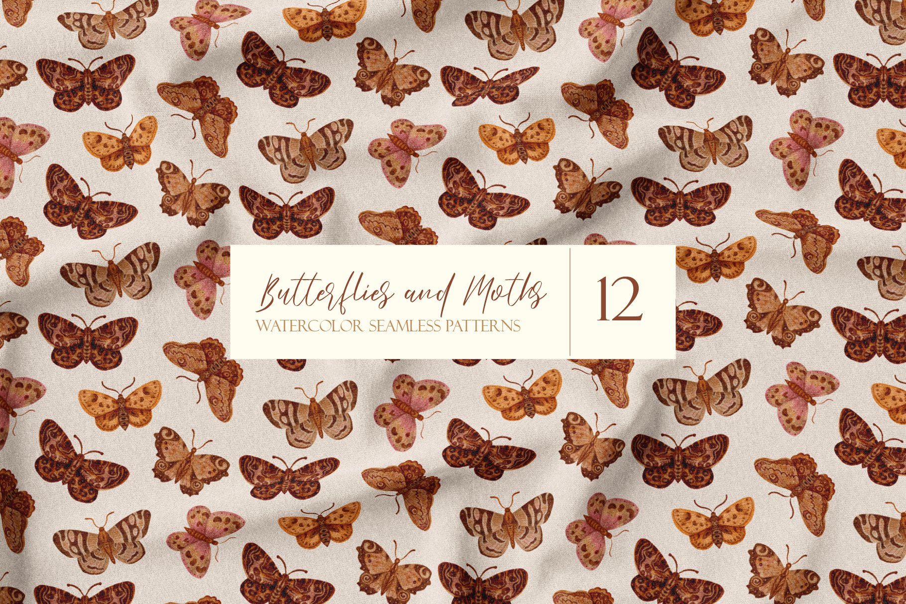 Watercolor Butterflies patterns cover image.