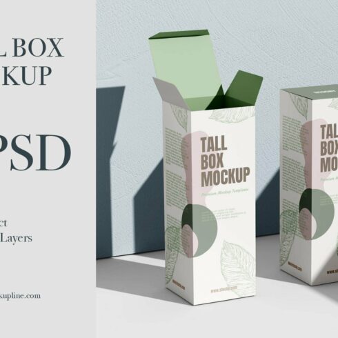Tall Box Mockup Set cover image.