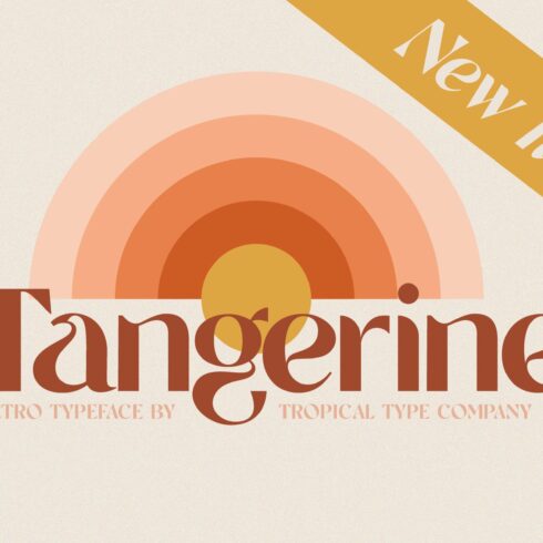 Tangerine - Retro Font cover image.