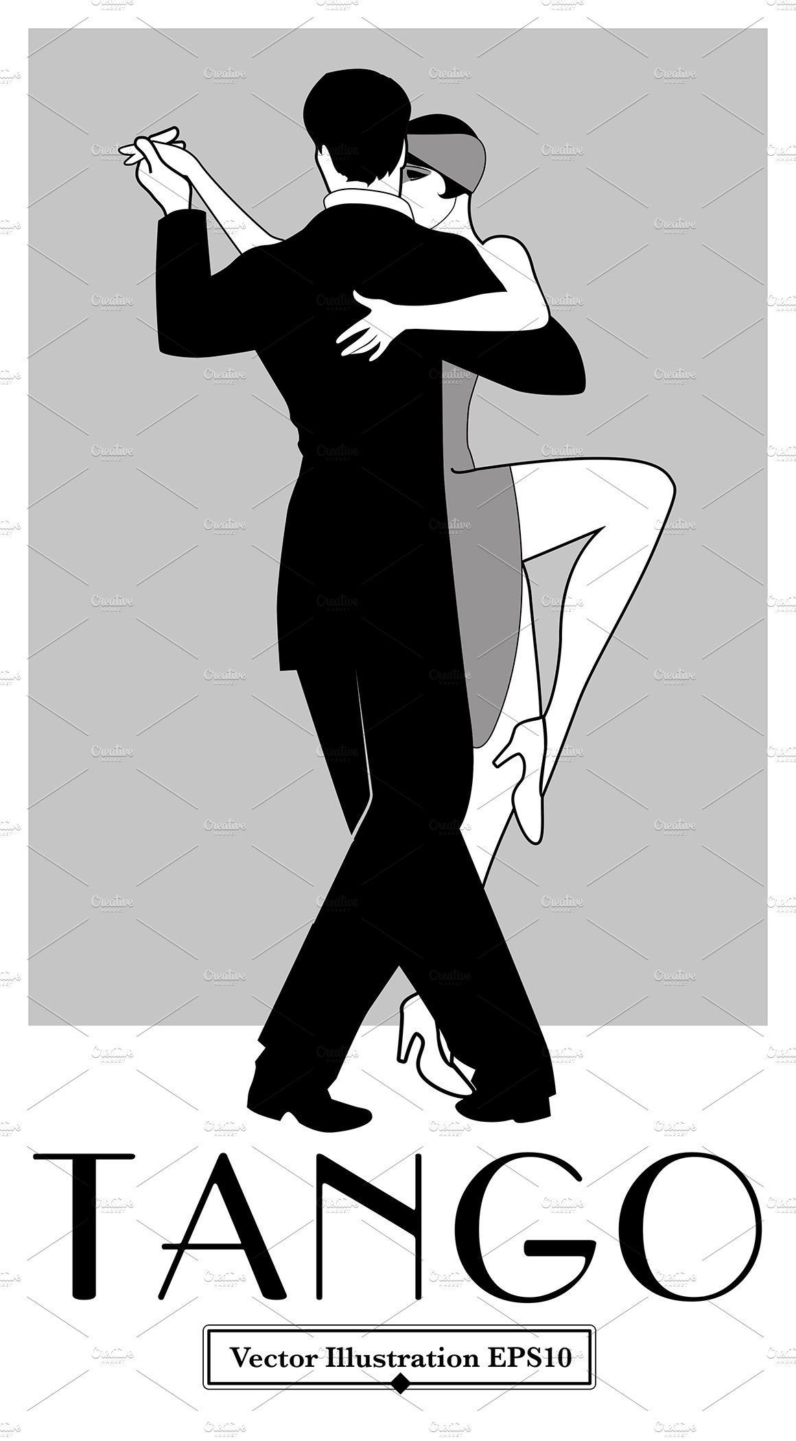 Tango Poster Retro Style I preview image.