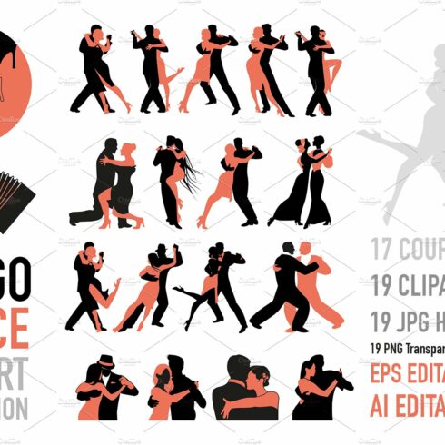 TANGO DANCE CLIPART cover image.