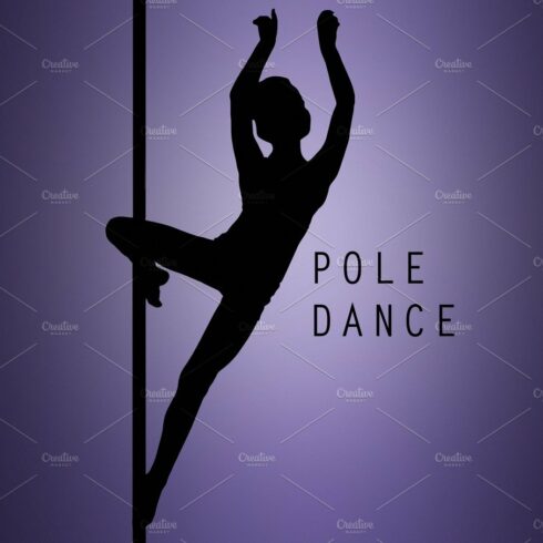 The silhouette of young girl performing on pylon cover image.