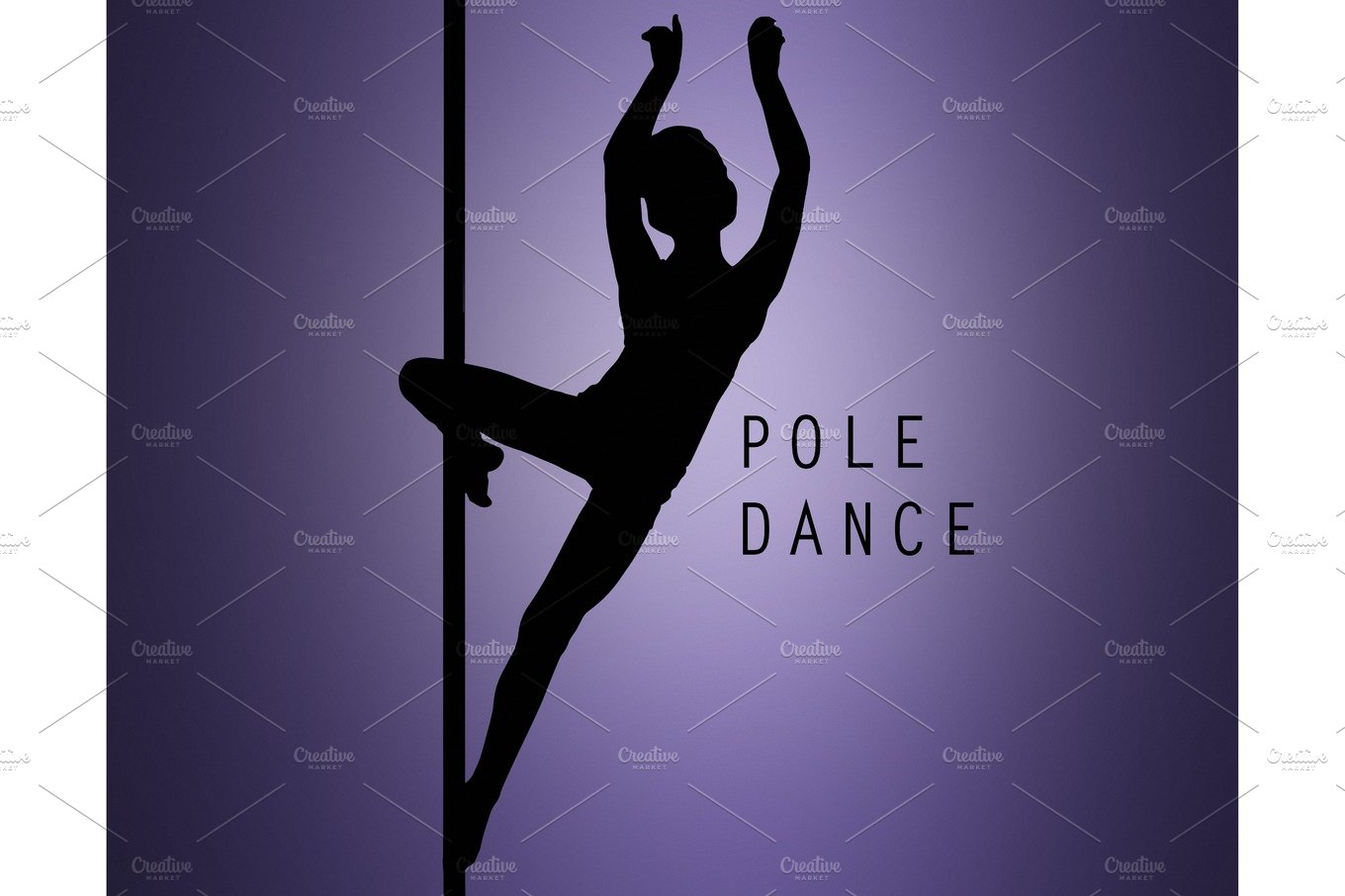 The silhouette of young girl performing on pylon cover image.