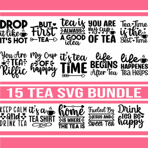 Tea SVG Bundle cover image.