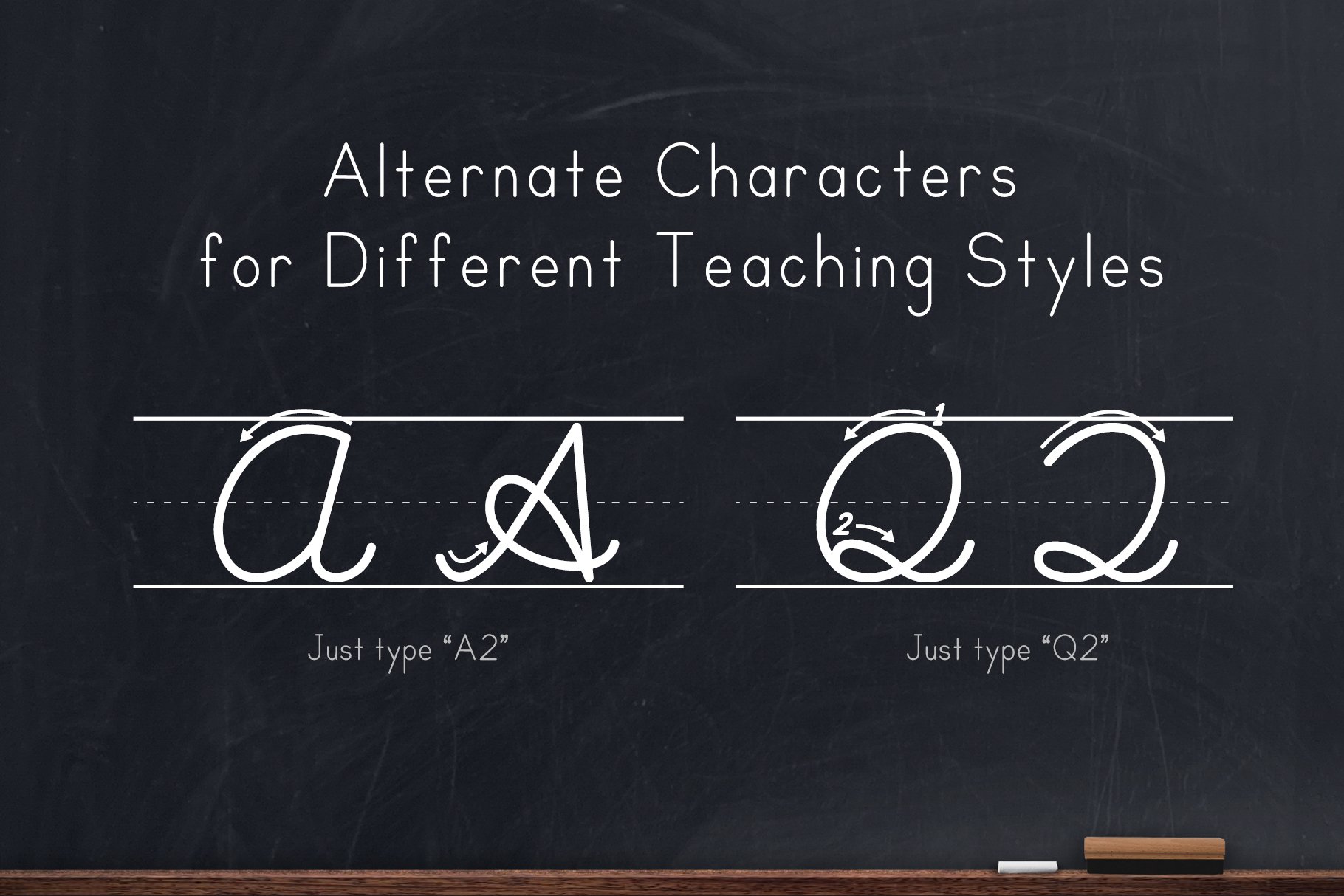 teaching cursive alternate characters 693