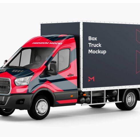 Ford Transit Box 2 Truck Mockup cover image.