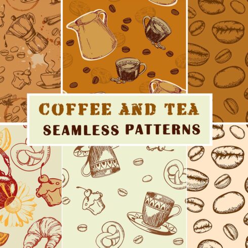 Vintage Coffee Seamless Patterns cover image.