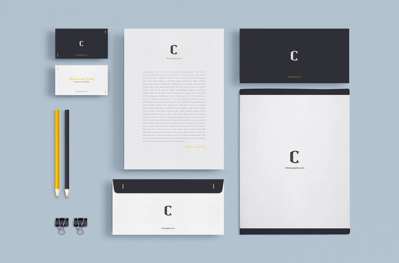 Stationery & Branding Mockups preview image.