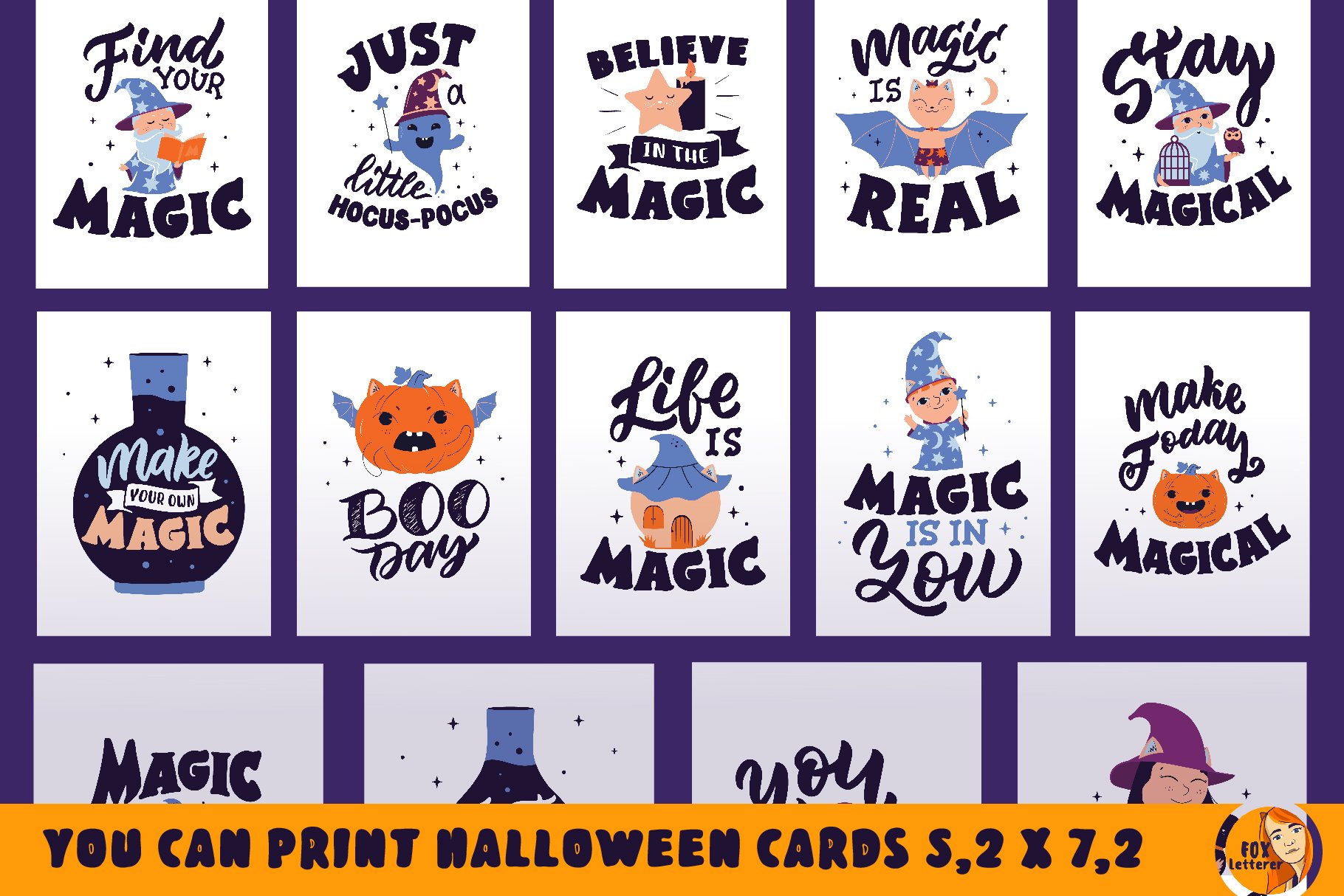Magical designs for Halloween party preview image.