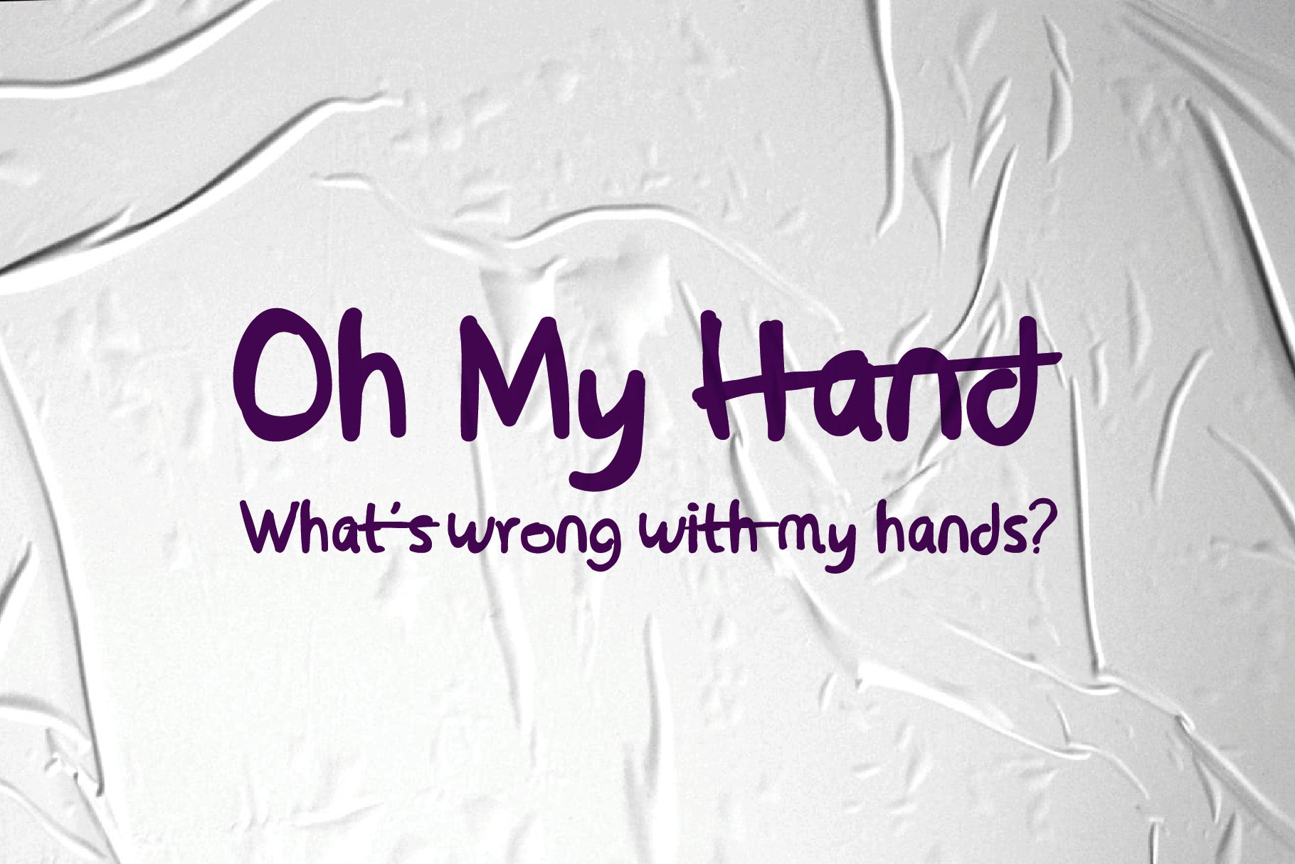 Oh My Hand Scrip Font preview image.