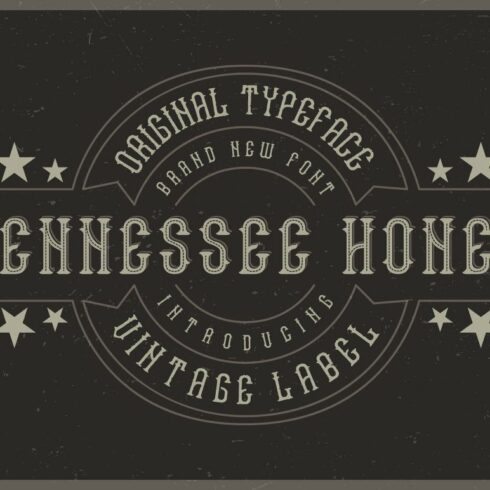 Tennessee Honey label font cover image.