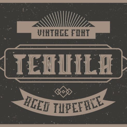 Tequila label font cover image.