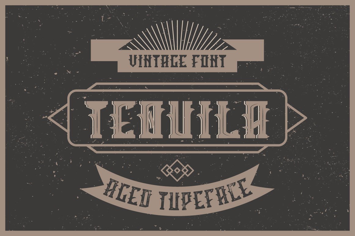 Tequila label font cover image.