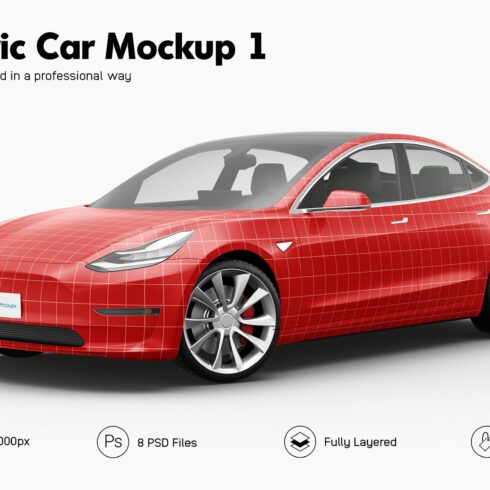 Electric Car Mockup 1 cover image.
