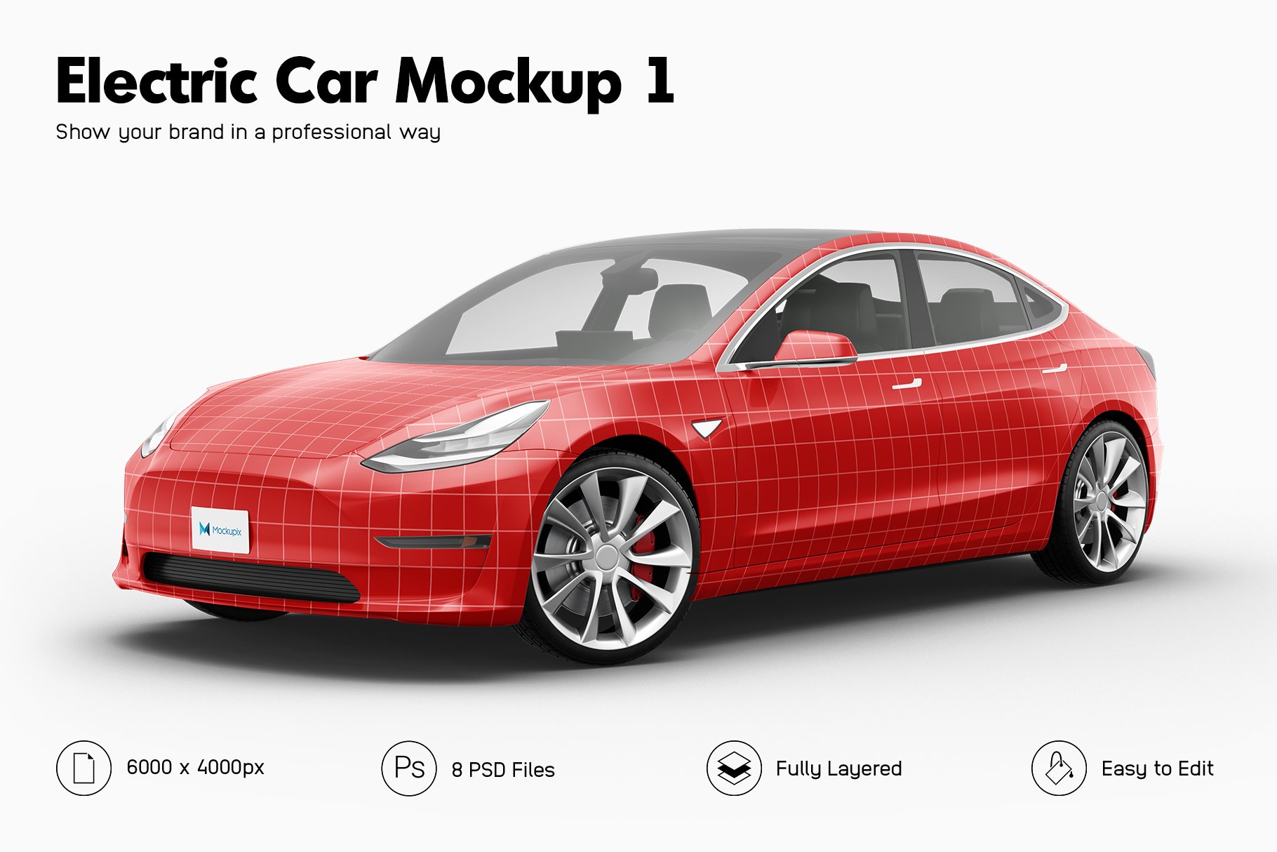 Electric Car Mockup 1 cover image.