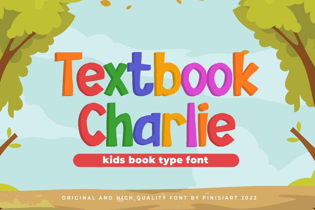 Textbook Charlie – Kids Font cover image.