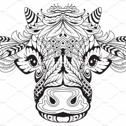 Cow head female symbol of 2021 cover image.