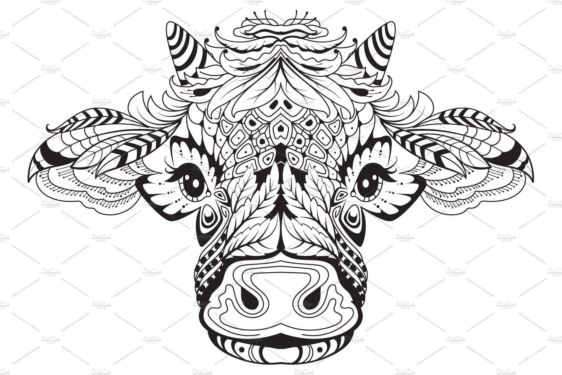 Cow head female symbol of 2021 cover image.