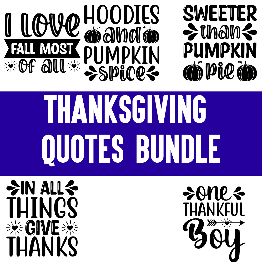 Thanksgiving Quotes Bundle preview image.