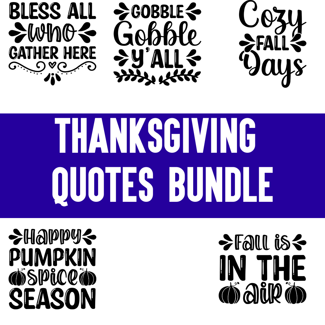 Thanksgiving Quotes Bundle cover image.