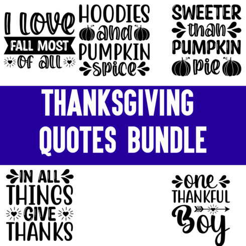 Thanksgiving Quotes Bundle cover image.