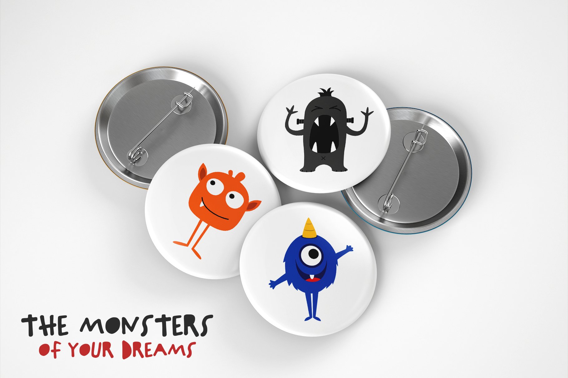 Monsters Illustrations Pack preview image.
