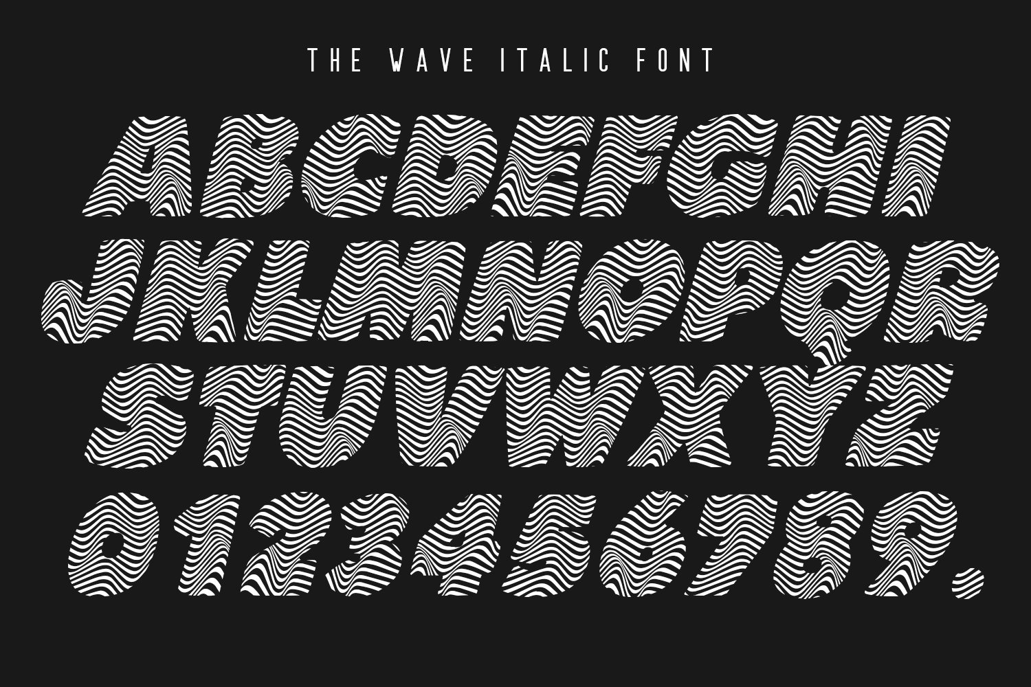 the wave font 3 430