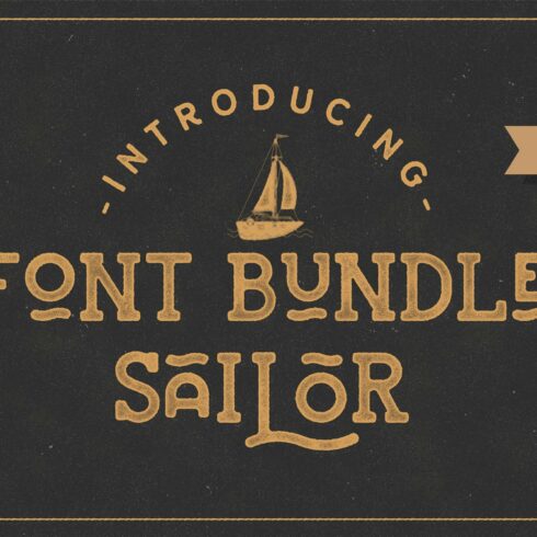 Sailor Font Bundle cover image.