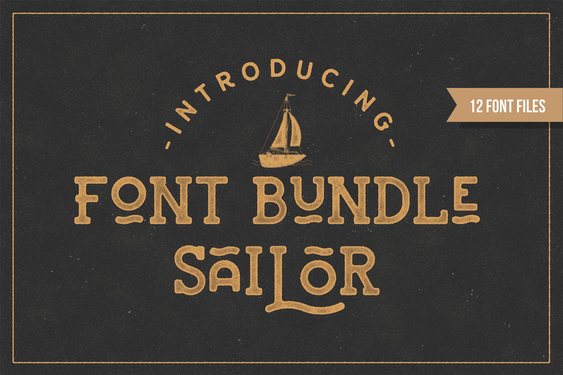Sailor Font Bundle cover image.