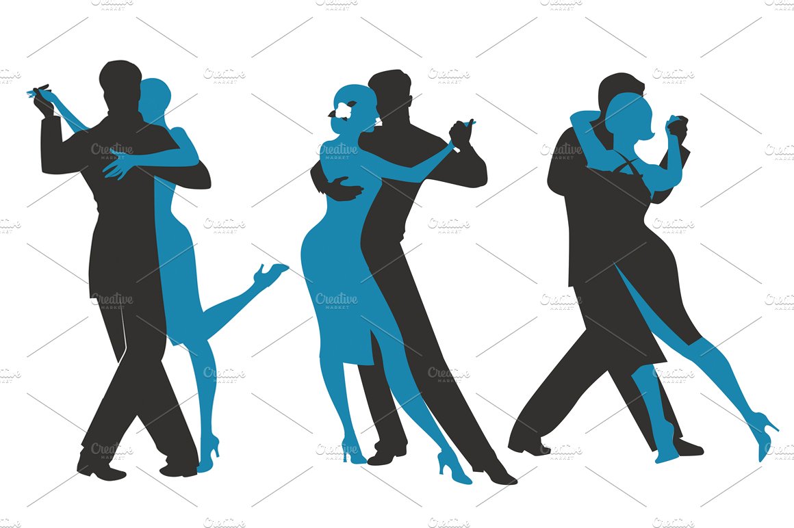 Three couples dancing tango cover image.