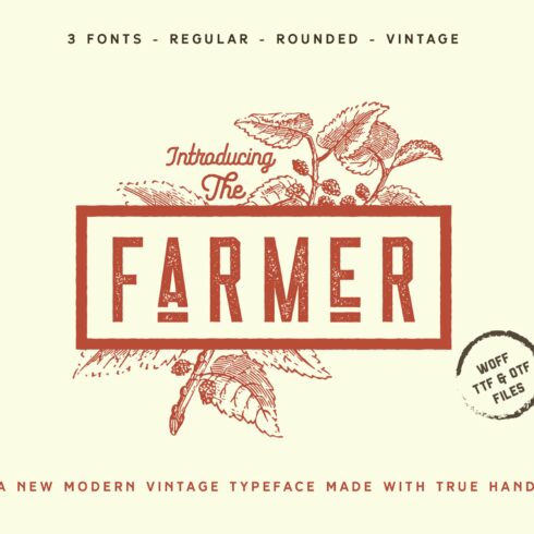 The Farmer Font - Condensed Typeface cover image.