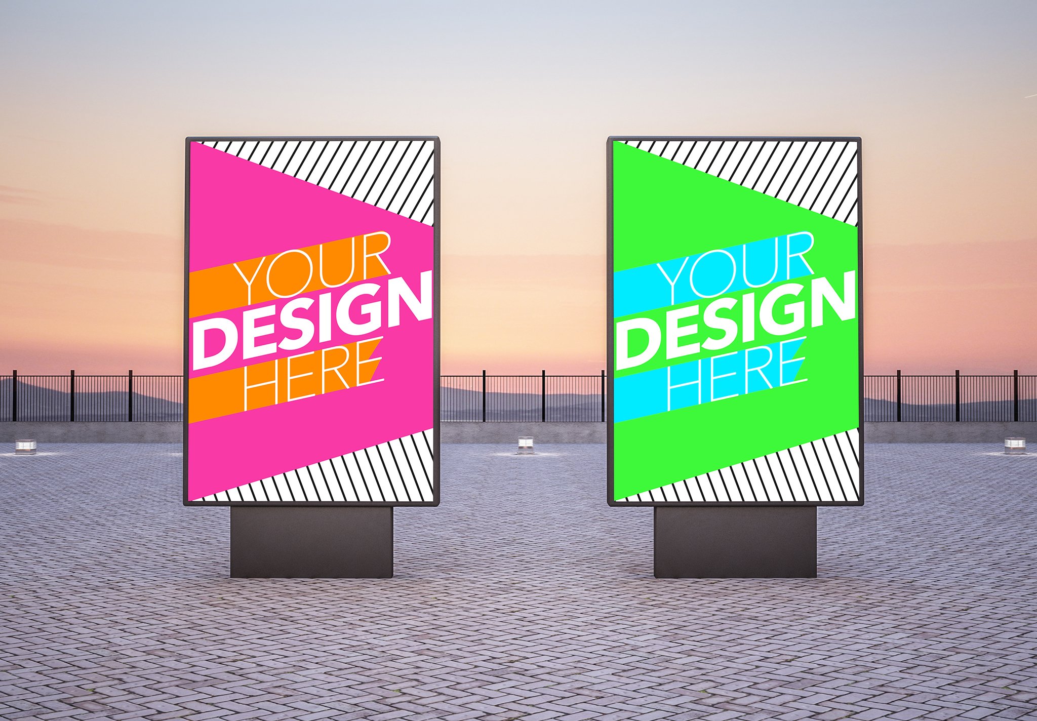 Two Outdoor Vertical Billboards cover image.