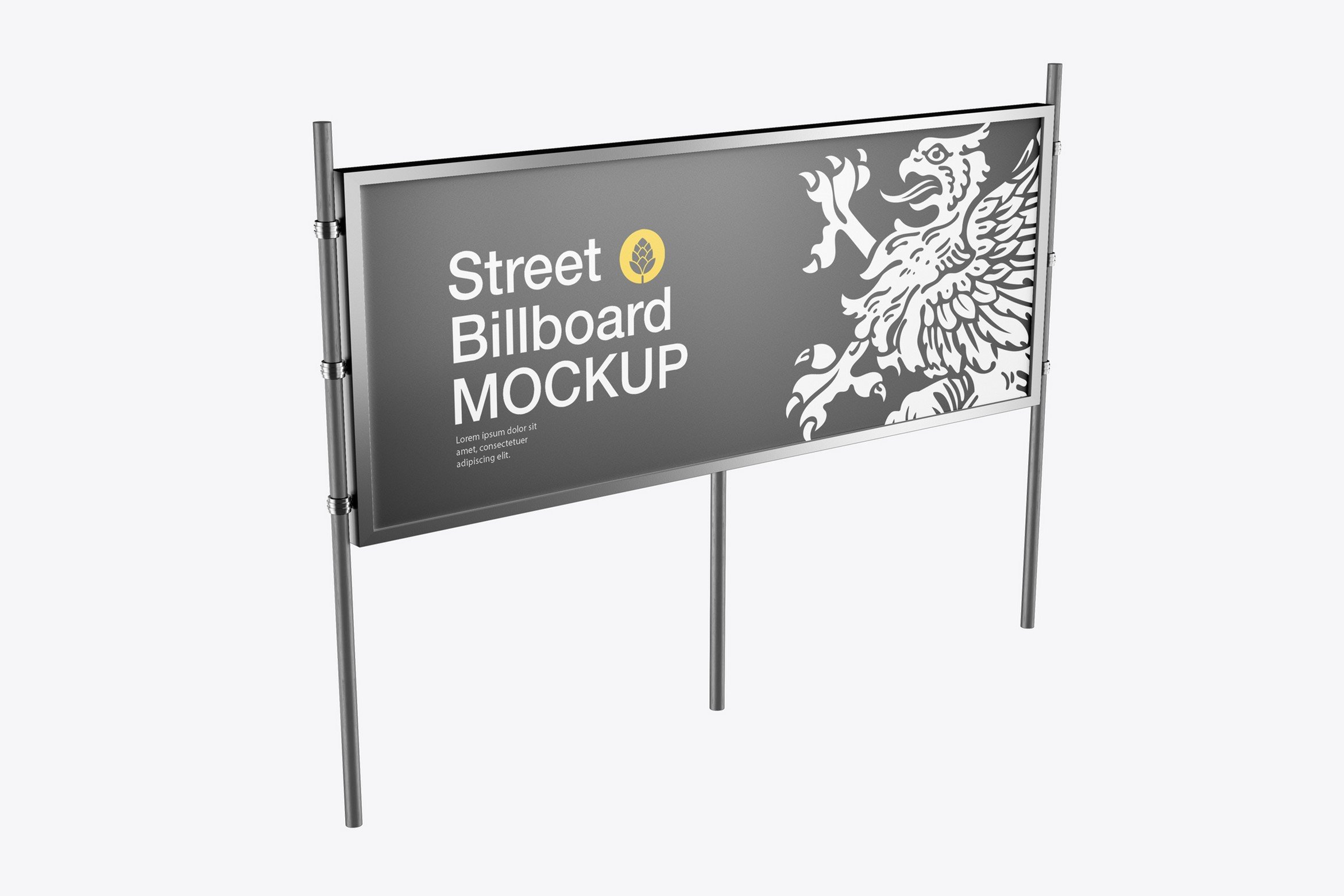 Street Billboard Mockup cover image.