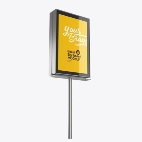 Outdoor Kiosk Advertisement Mockup cover image.