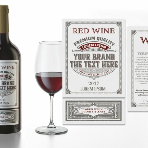 Vintage wine label cover image.