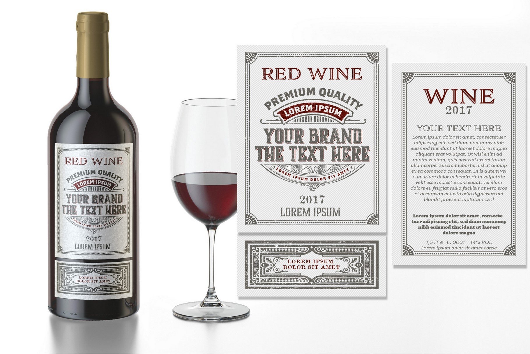 Vintage wine label cover image.