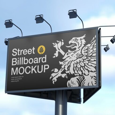 Street Billboard Mockup cover image.