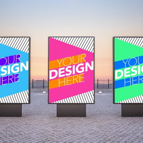 Three Outdoor Vertical Billboards cover image.