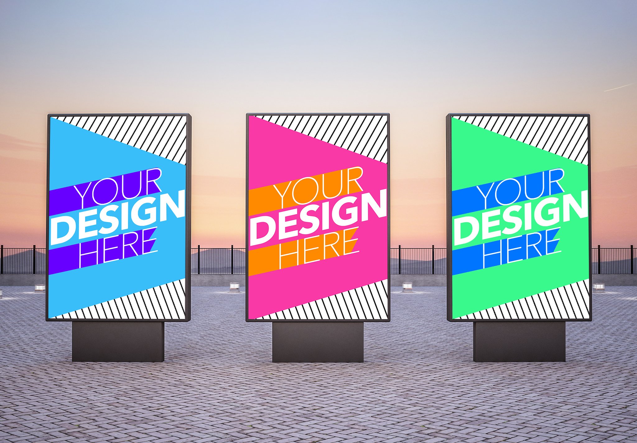 Three Outdoor Vertical Billboards cover image.