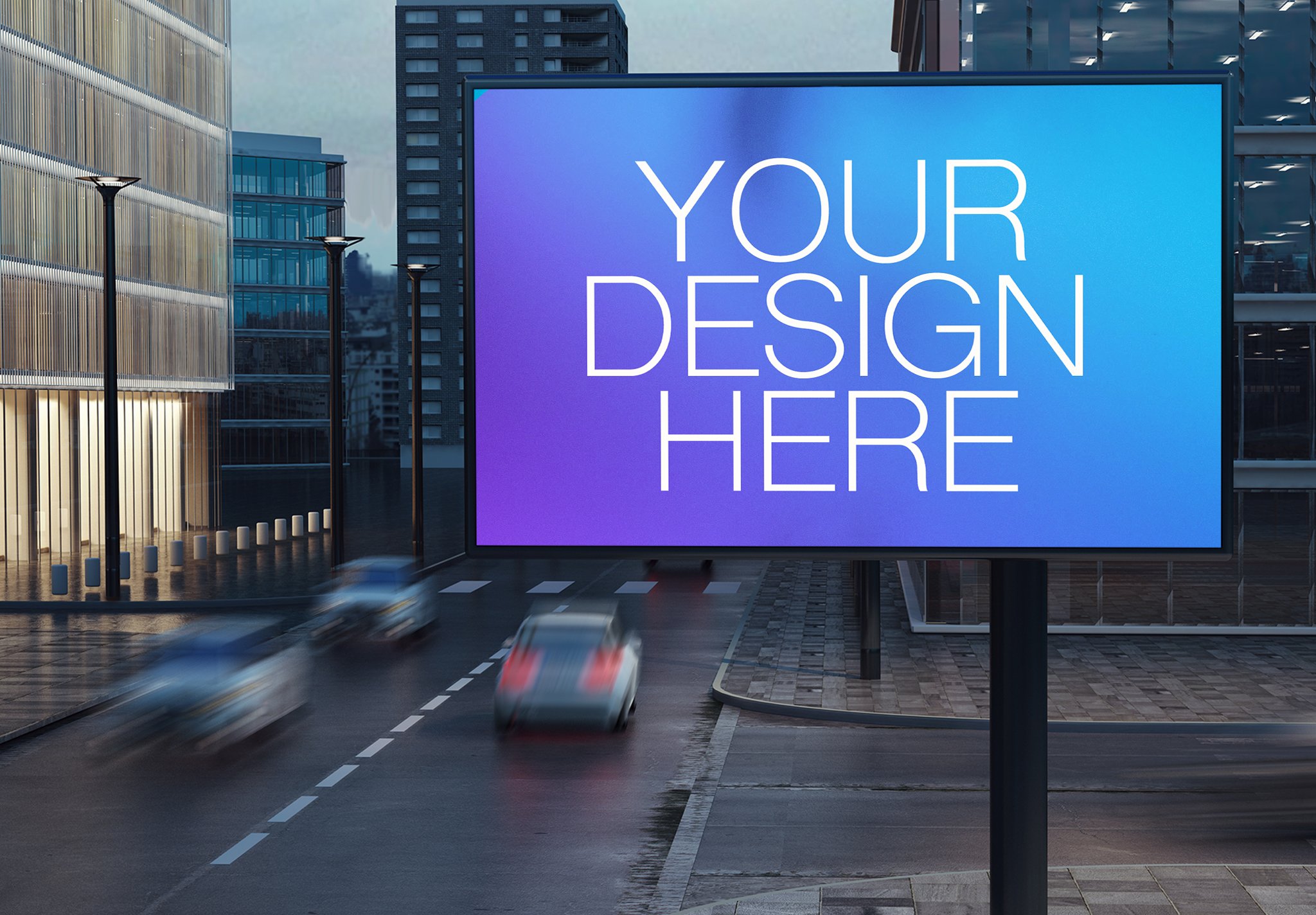 Big Billboard on Roadside Mockup cover image.