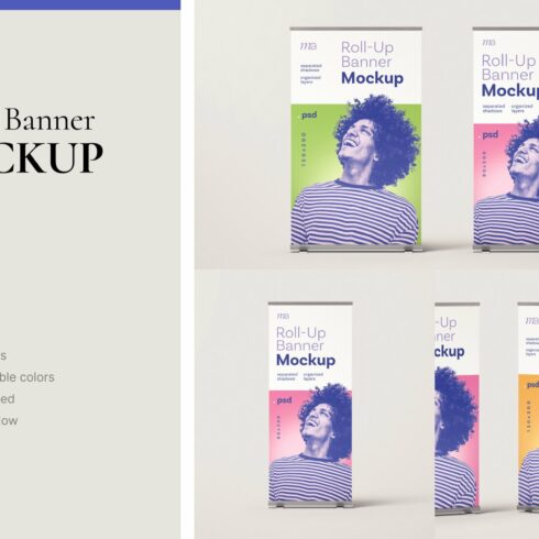 Rollup Banner Mockup Set cover image.