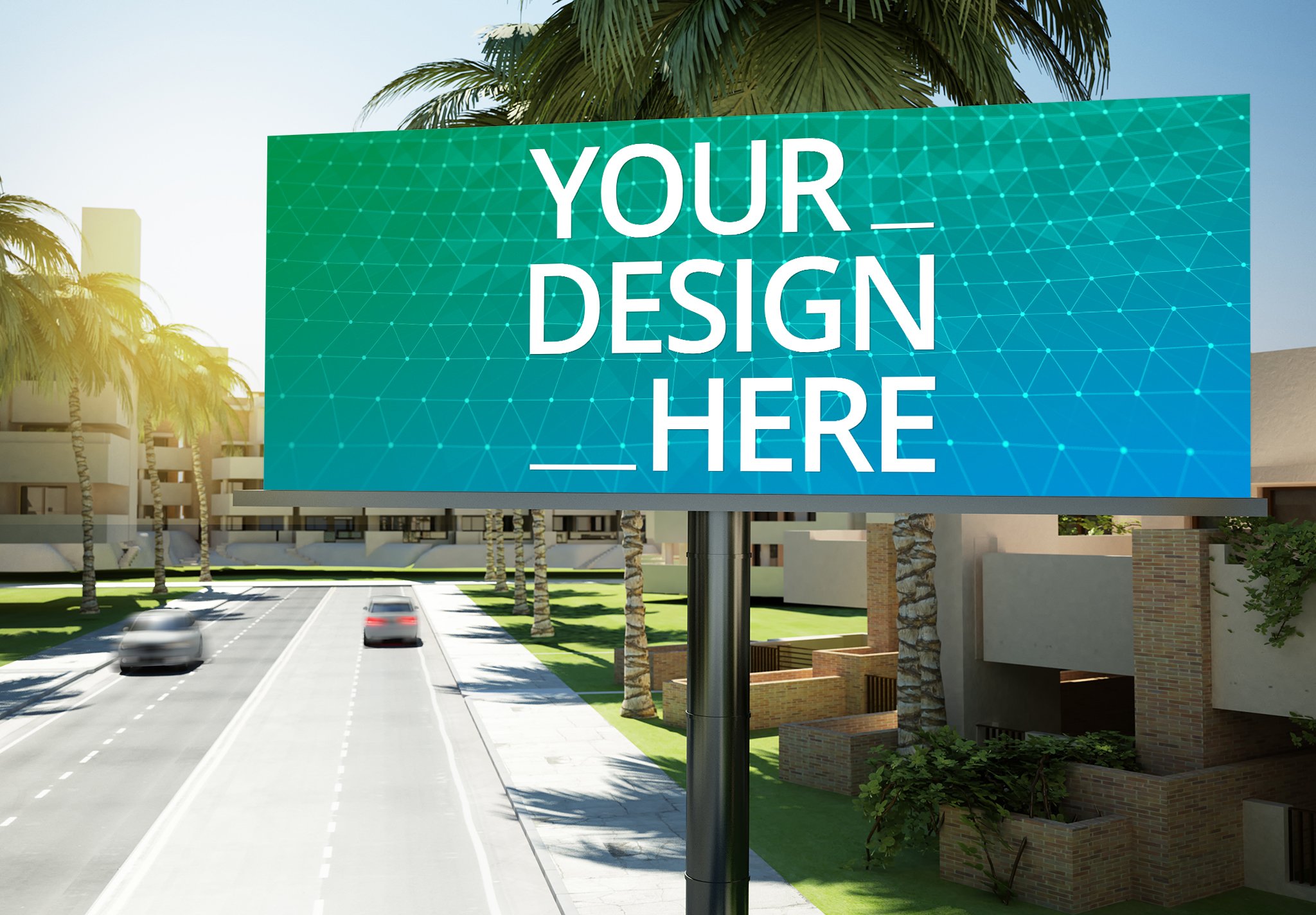 Big Advertising Billboard Mockup cover image.