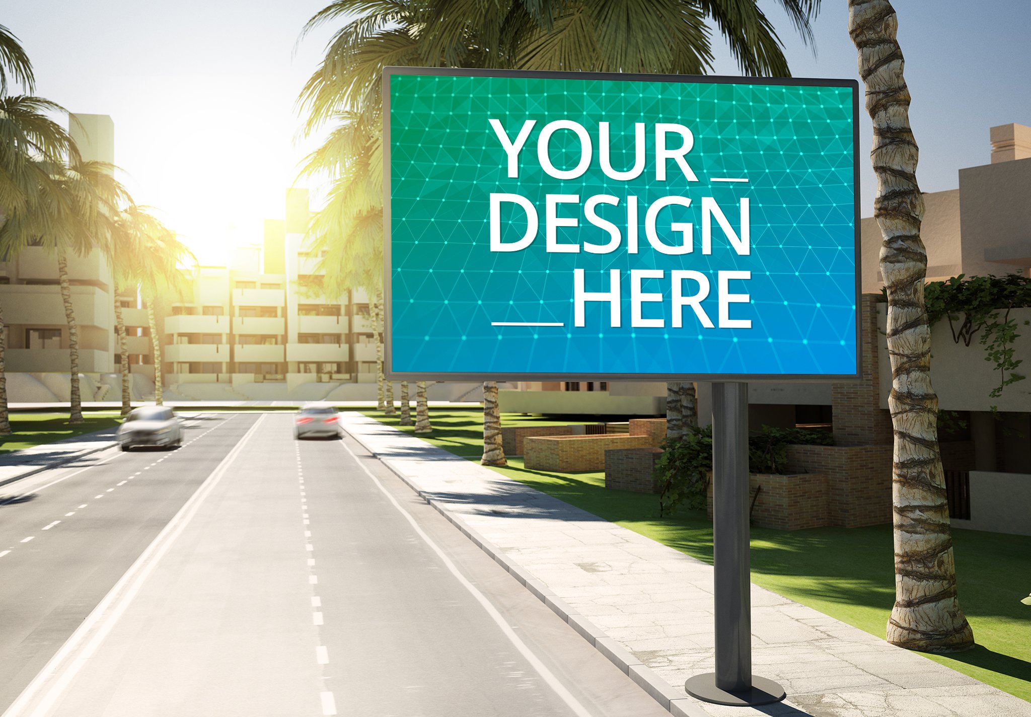 Advertising Billboard Mockup cover image.