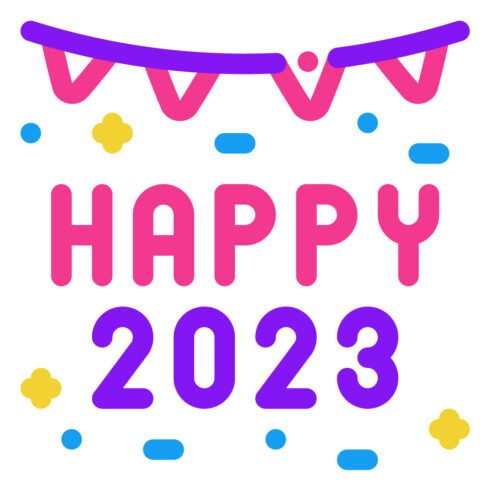 New Year 2023 Icons Pack cover image.