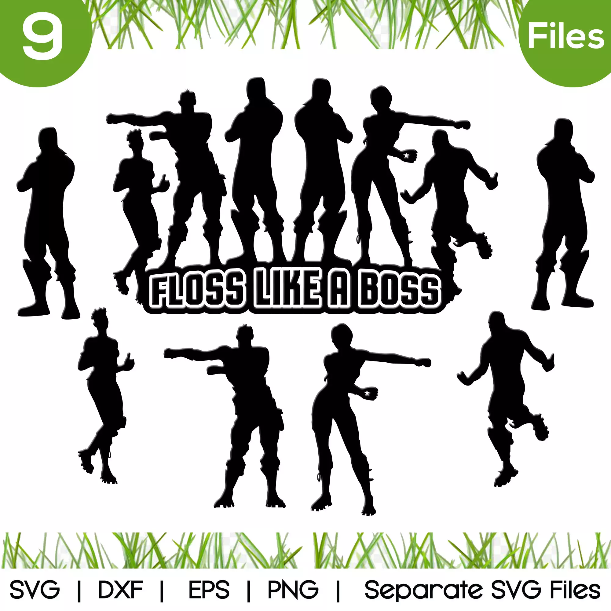 Floss dance vector, Floss like a boss svg, Man, Woman, Dance, Fortnite dance, Fortnite cover image.